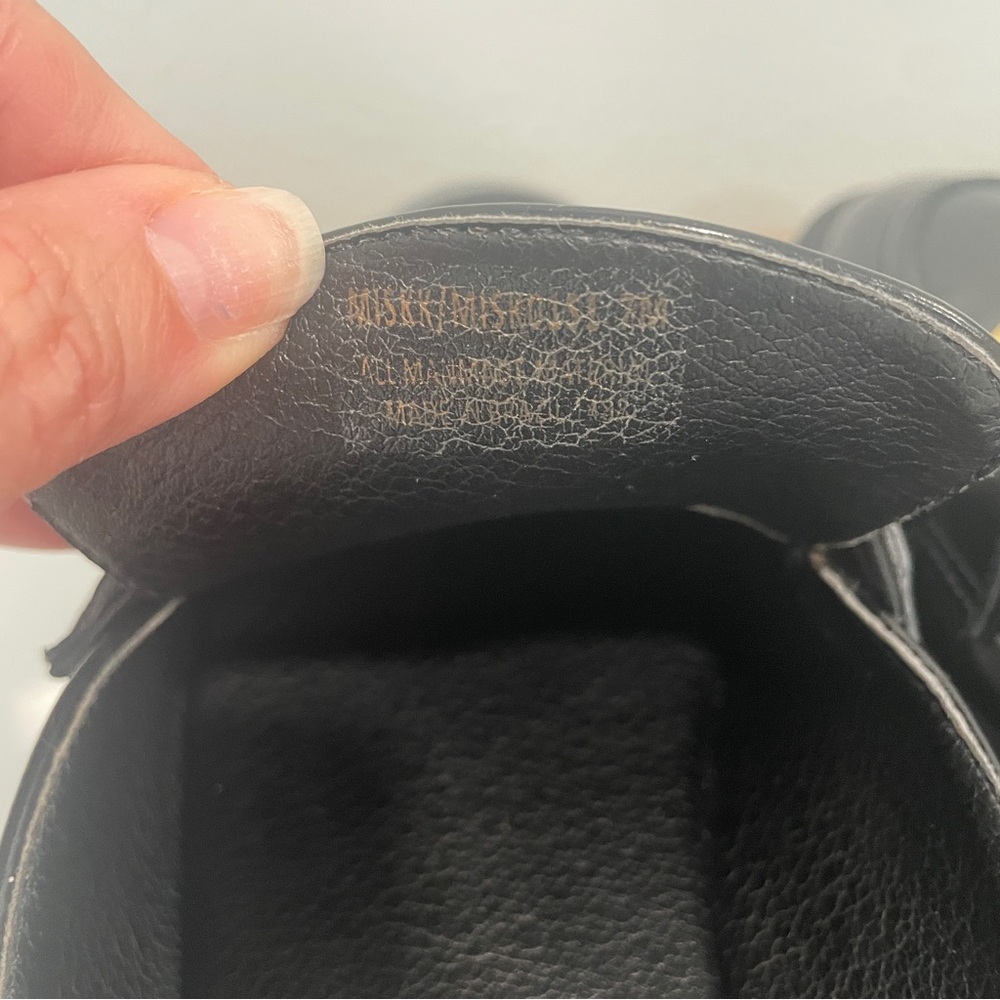 STEVE MADDEN Missk Black Patent Leather Chunky Lug Platform Mule Loafers (7) - Picture 13 of 15